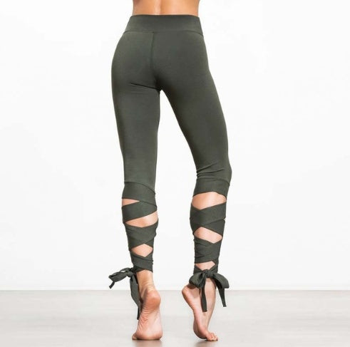 Fitness Zone Activewear Crossover Tall Ribbon Leggings