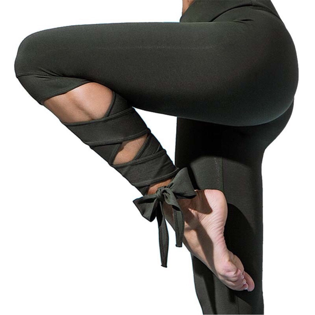 Fitness Zone Activewear Crossover Tall Ribbon Leggings