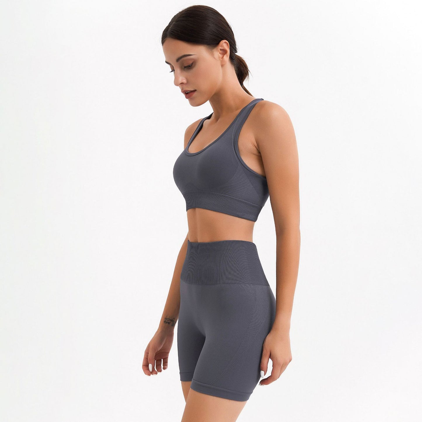 Fitness Zone Active Wear Stitch Feature Shorts
