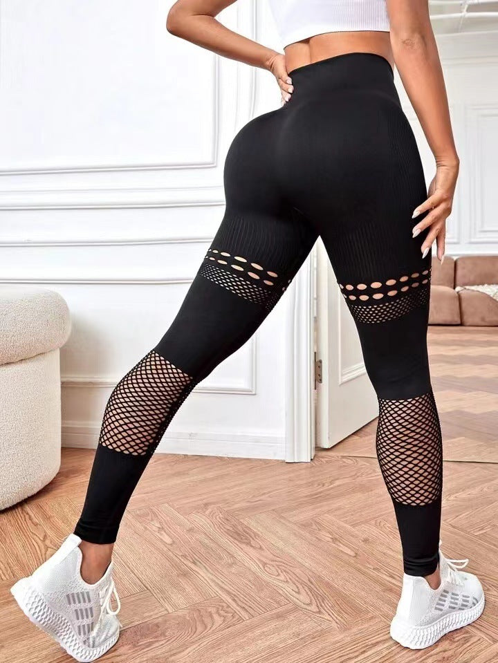 Hollow Seamless Training Fitness Leggings