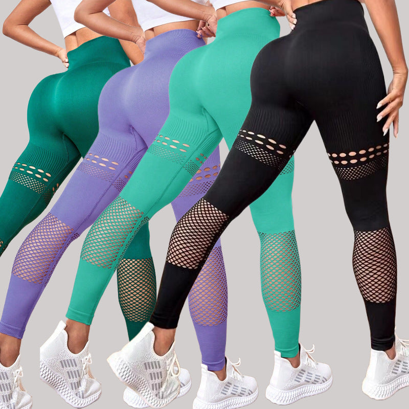 Hollow Seamless Training Fitness Leggings